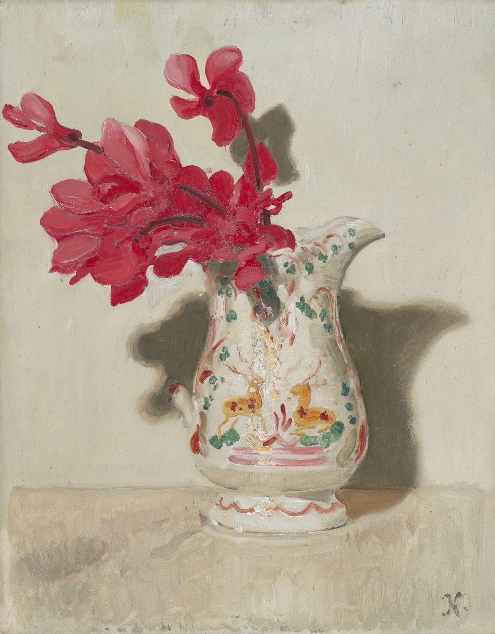 Cyclamen, c.1937 (óleo sobre tabla) de William Nicholson