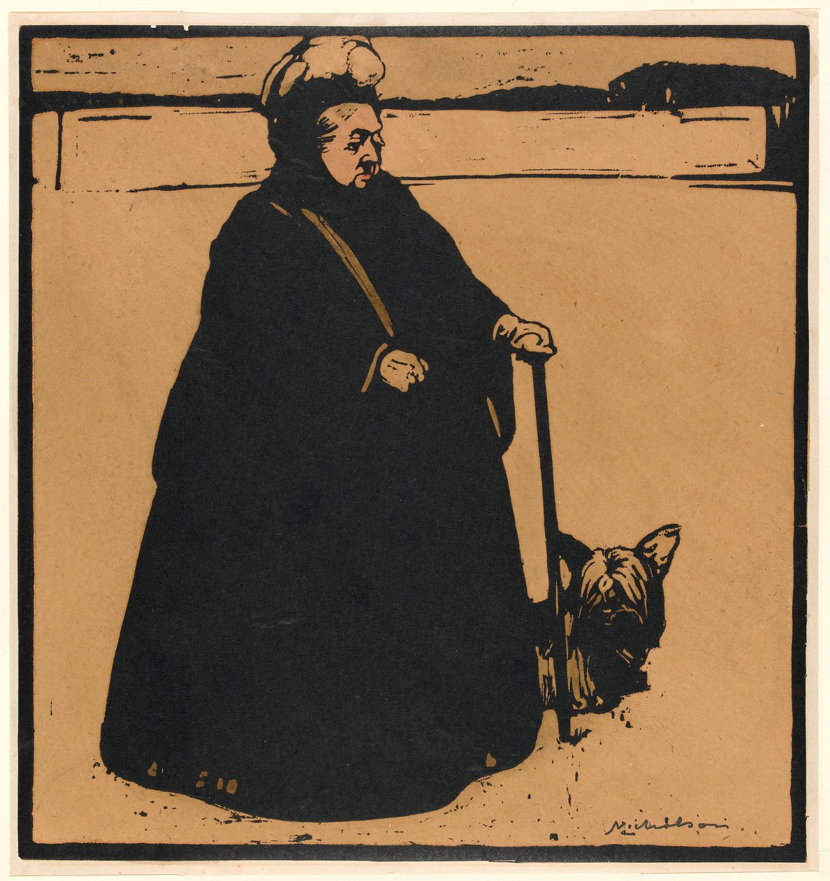 Reina Victoria (xilografía) de William Nicholson