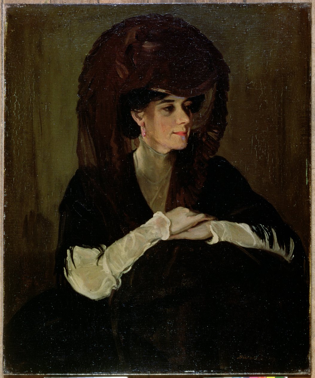 El velo marrón (óleo sobre lienzo) de William Nicholson