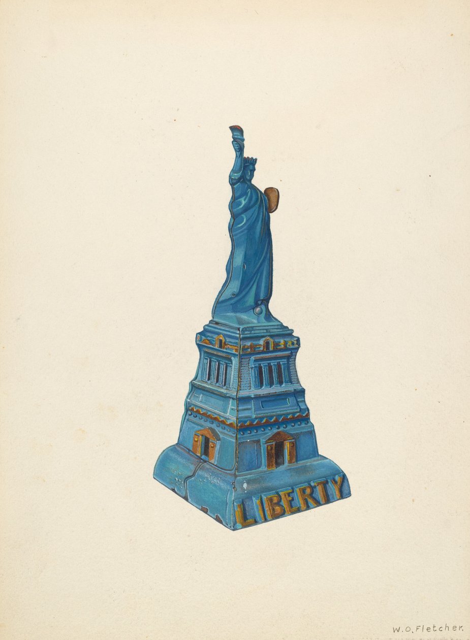 Banco: Estatua de la Libertad, c. 1940 de William O. Fletcher