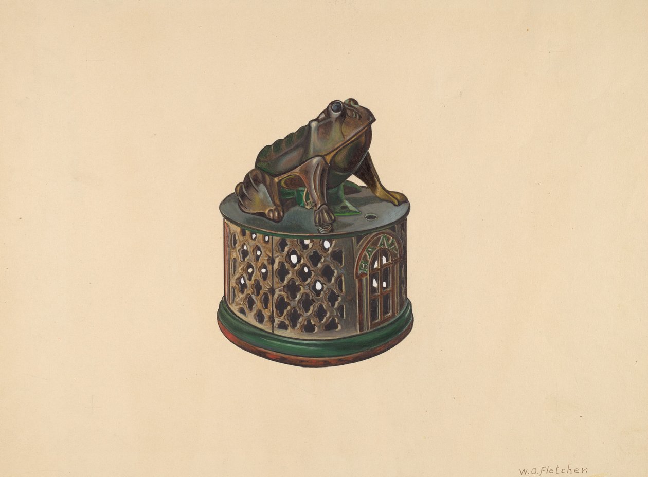 Banco de Juguete: Rana, c. 1938 de William O. Fletcher