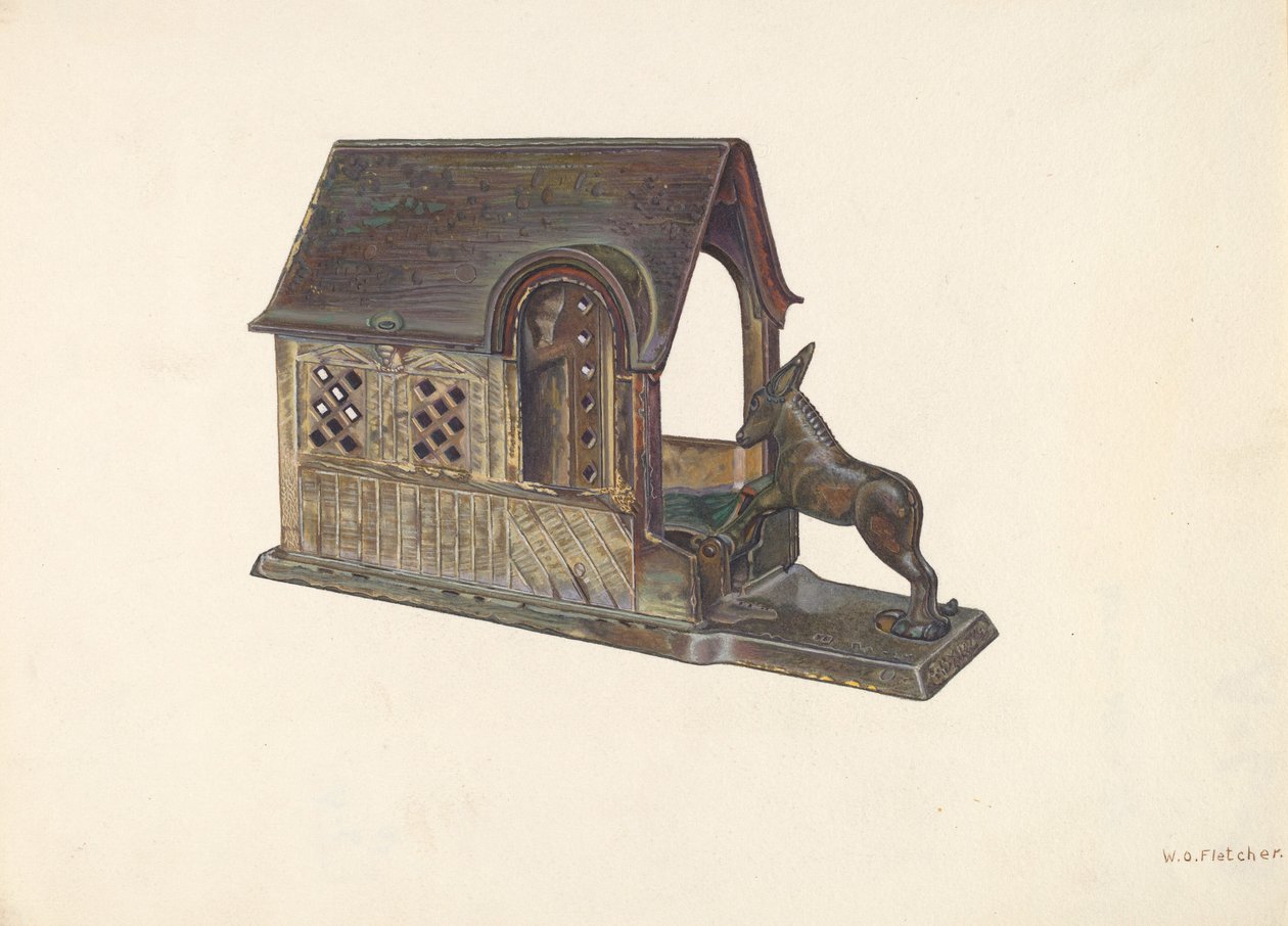 Banco de Juguete, c. 1940 de William O. Fletcher