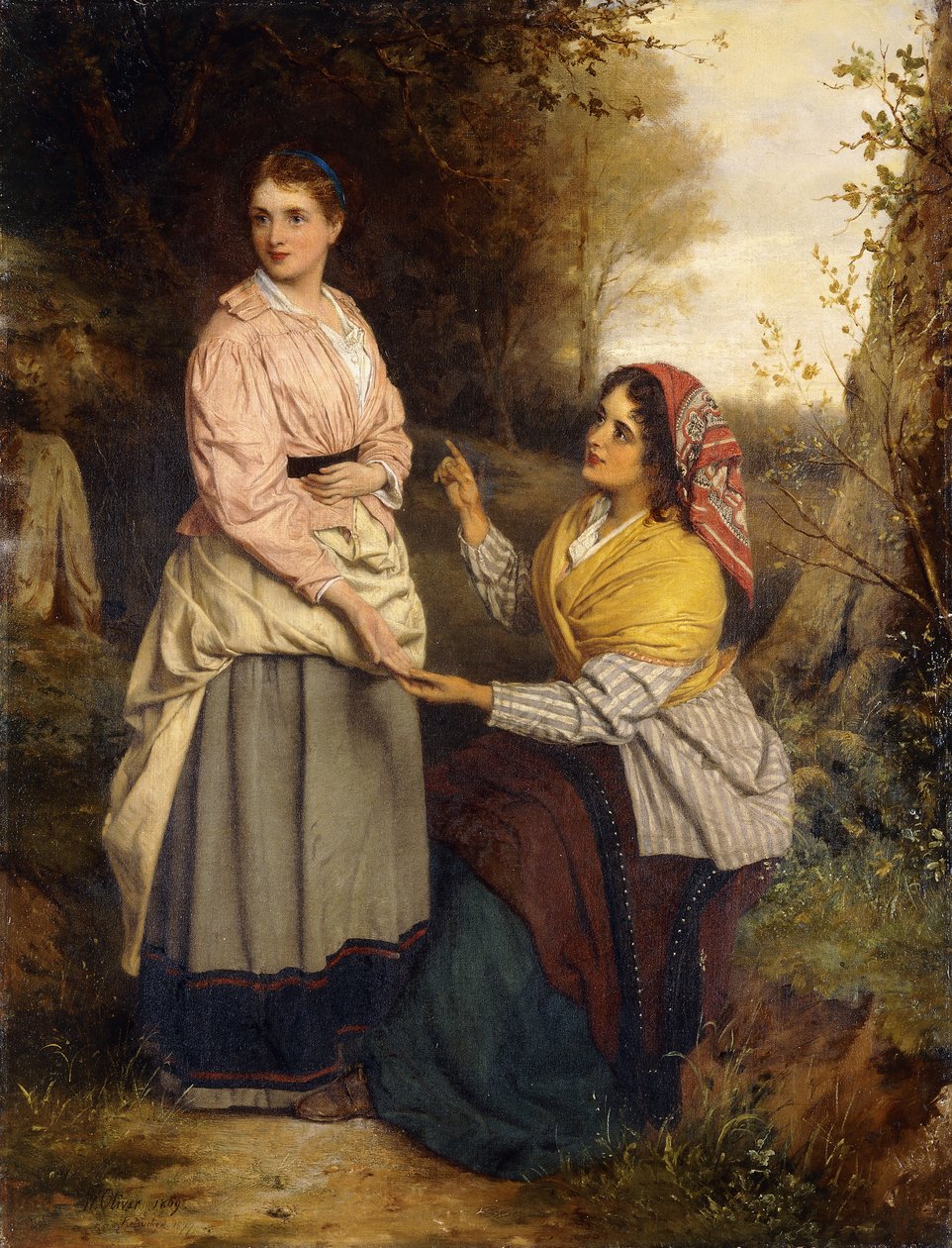 La profecía de la gitana, 1877 de William Oliver