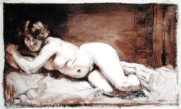 Figura Femenina Desnuda de William Orpen