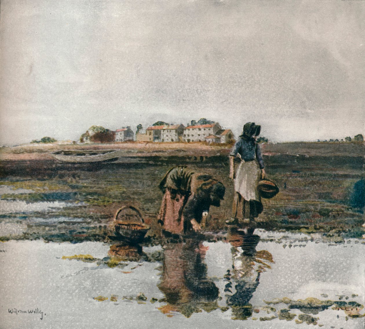 Recolección de mejillones, c1908 de William Page Atkinson Wells