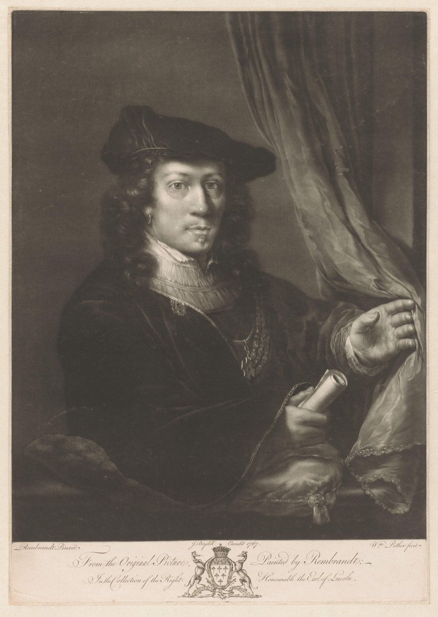 Retrato de un hombre desconocido de William Pether