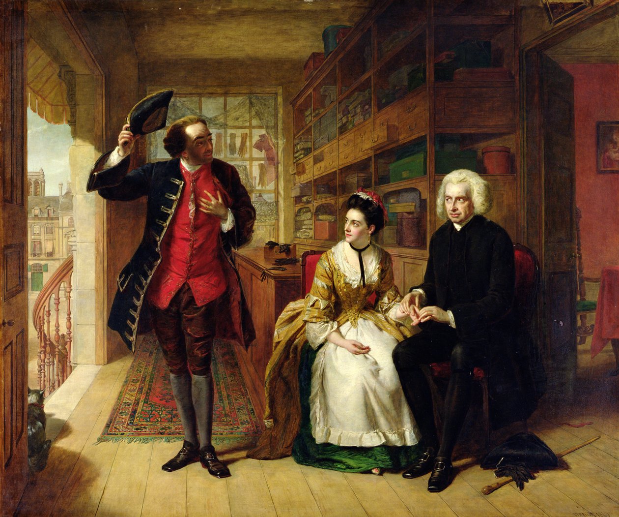 El pulso, el esposo, 1869 de William Powell Frith