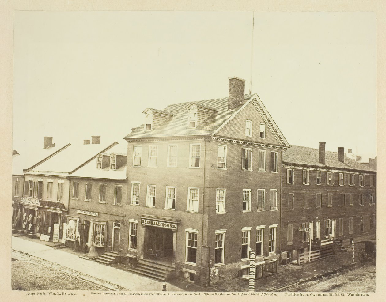 Casa Marshall, Alexandria, Virginia, agosto 1862 de William R. Pywell