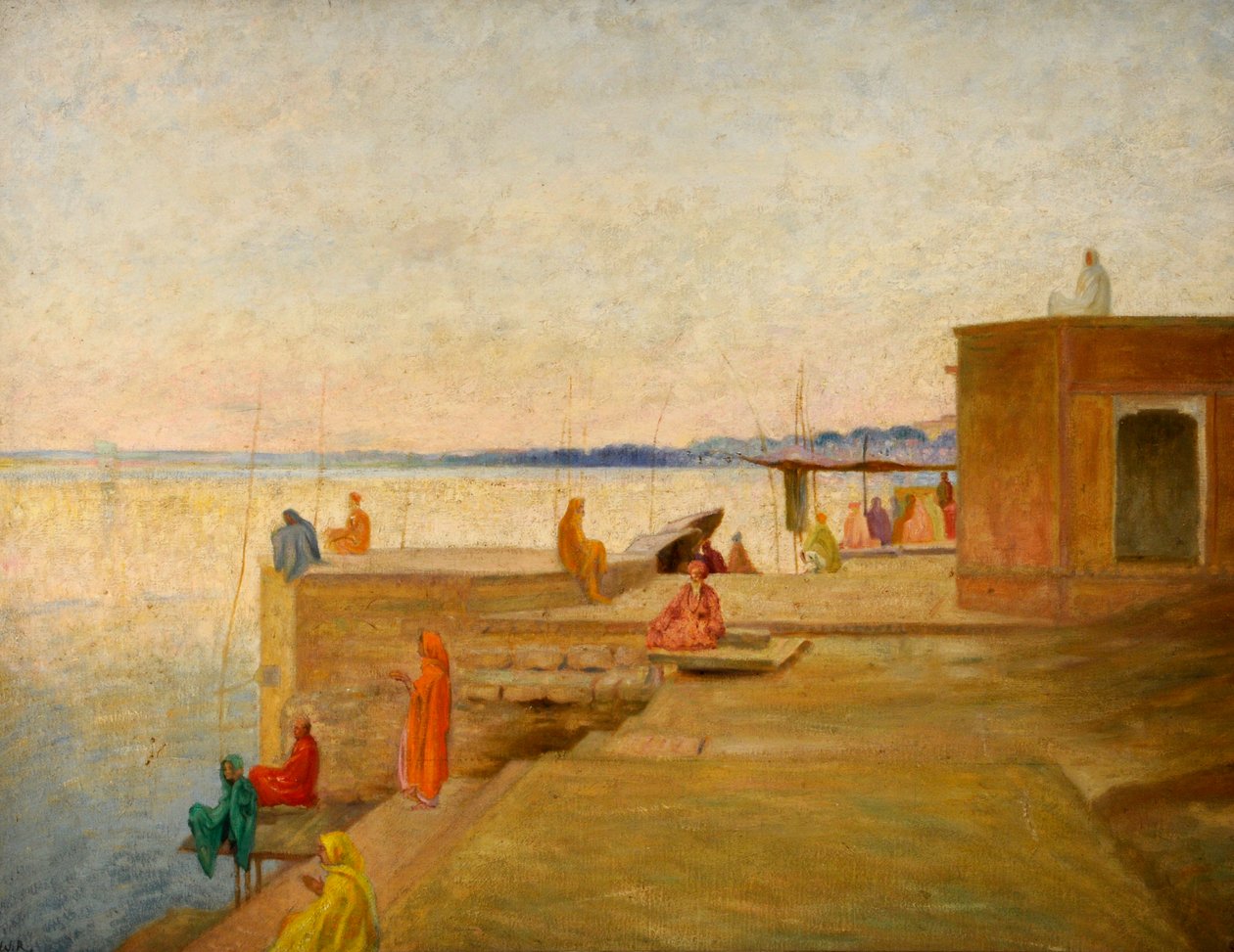 Tarde en Benarés, India de William Rothenstein