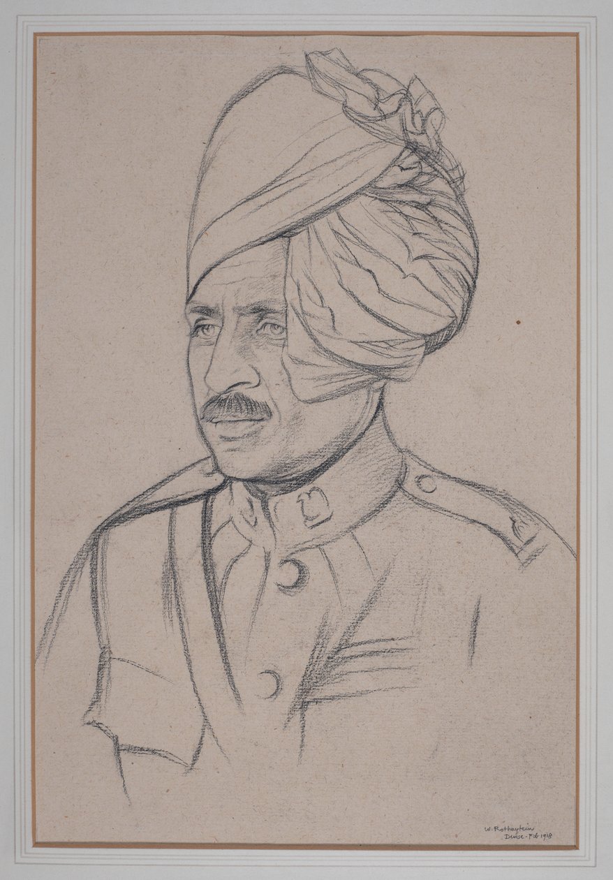 Caballero indio de William Rothenstein