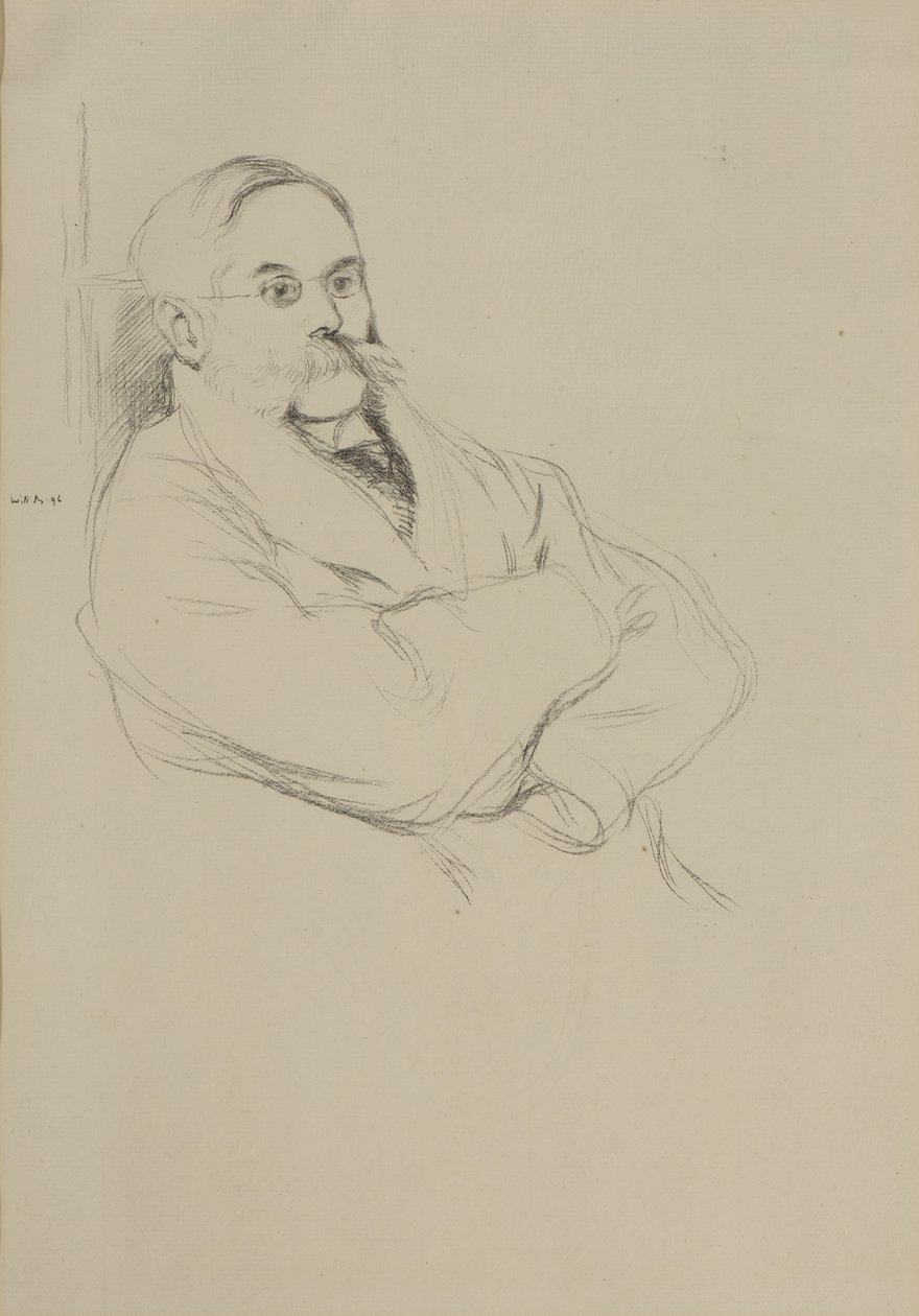 Retrato de Moritz Rothenstein de William Rothenstein