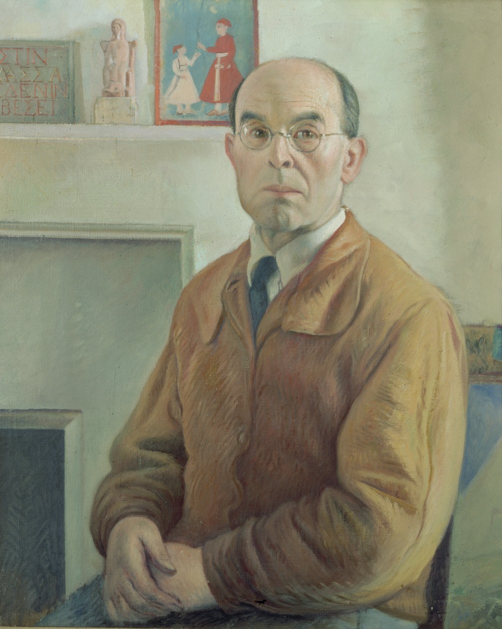 Autorretrato (óleo sobre lienzo) de William Rothenstein