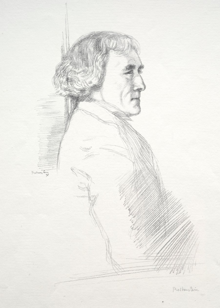 Sir Henry Irving, 1898 de William Rothenstein