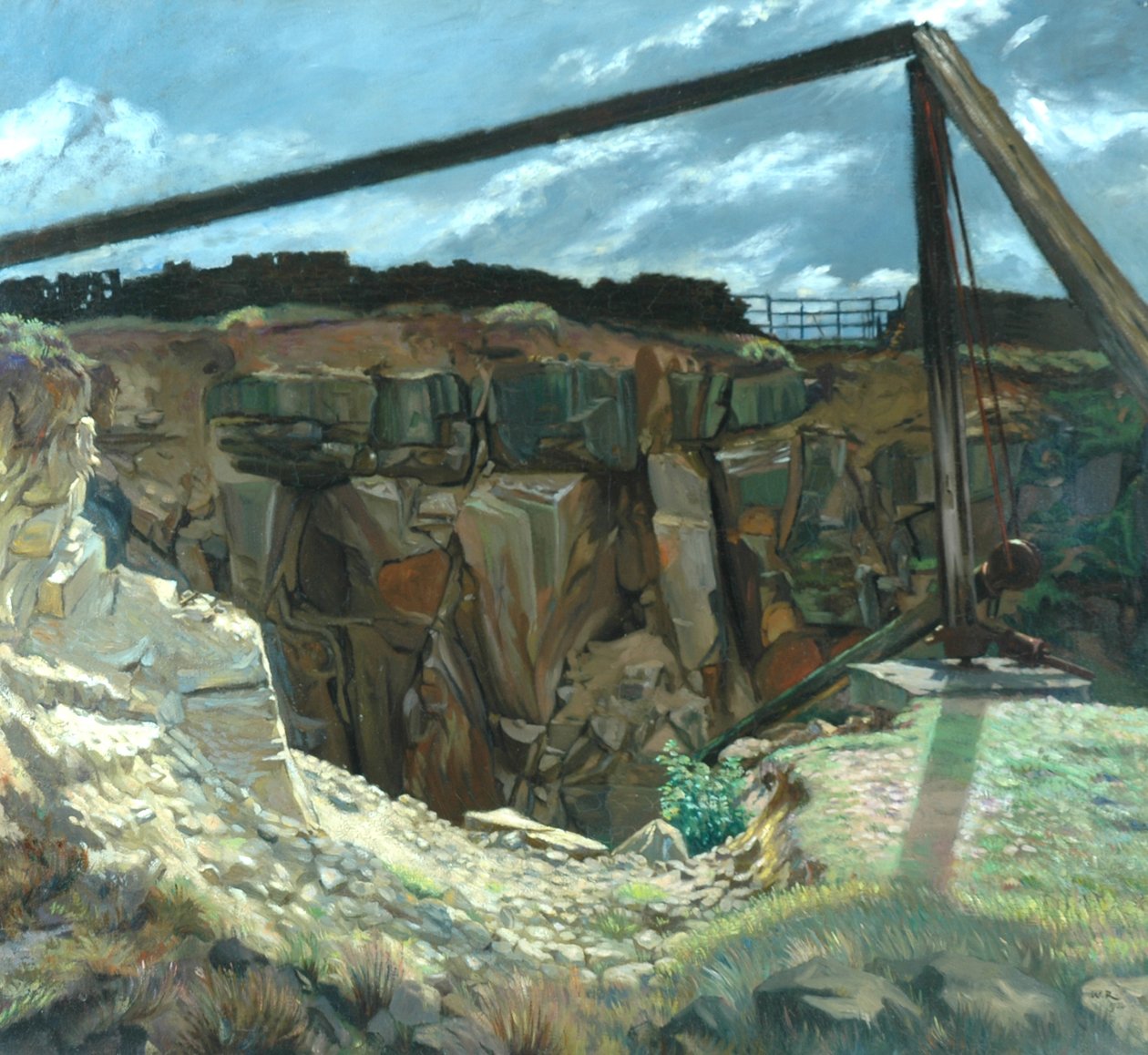The Old Quarry, Hawksworth de William Rothenstein