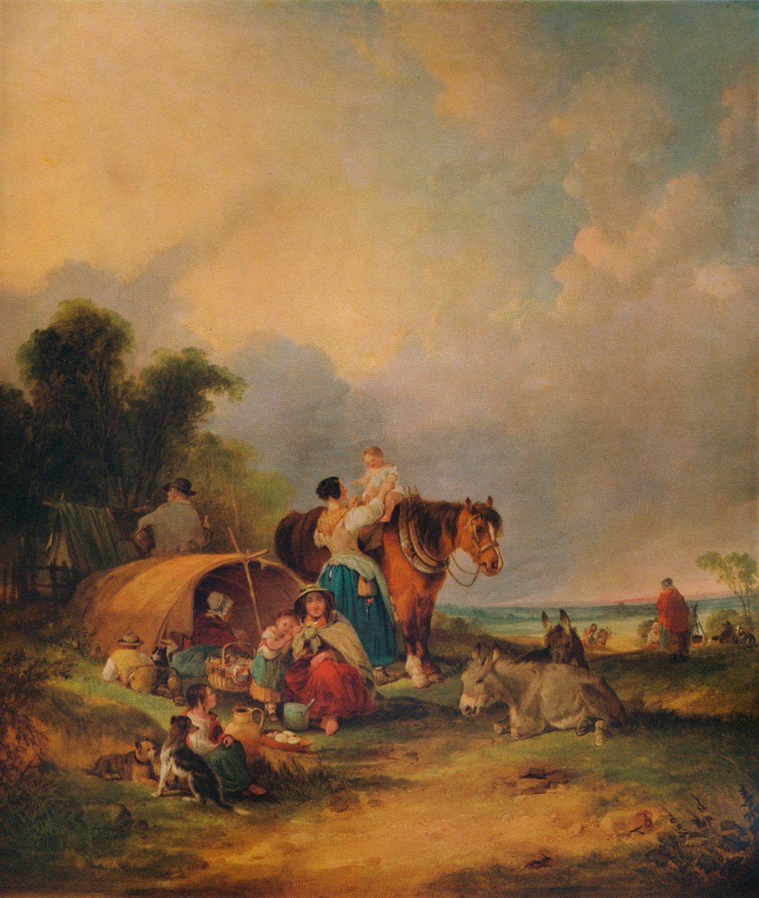Campamento gitano, c1788 de William Shayer