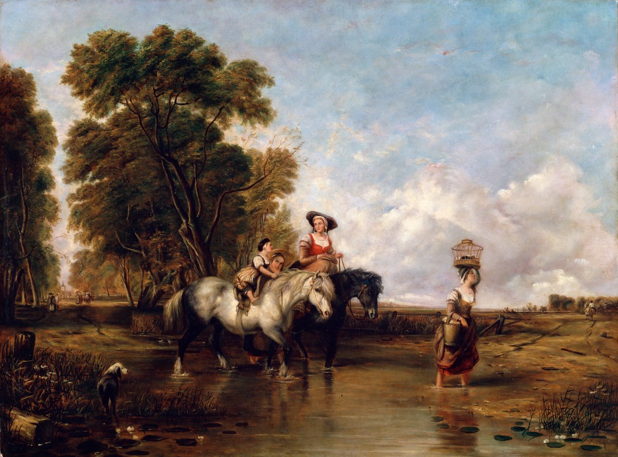 A través de un Ford, siglo XIX de William Shayer