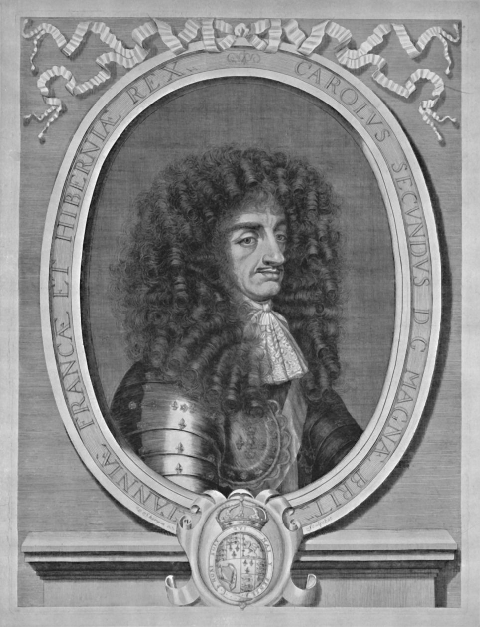 Retrato de Carlos II, c1660-1685, 1928 de William Sherwin