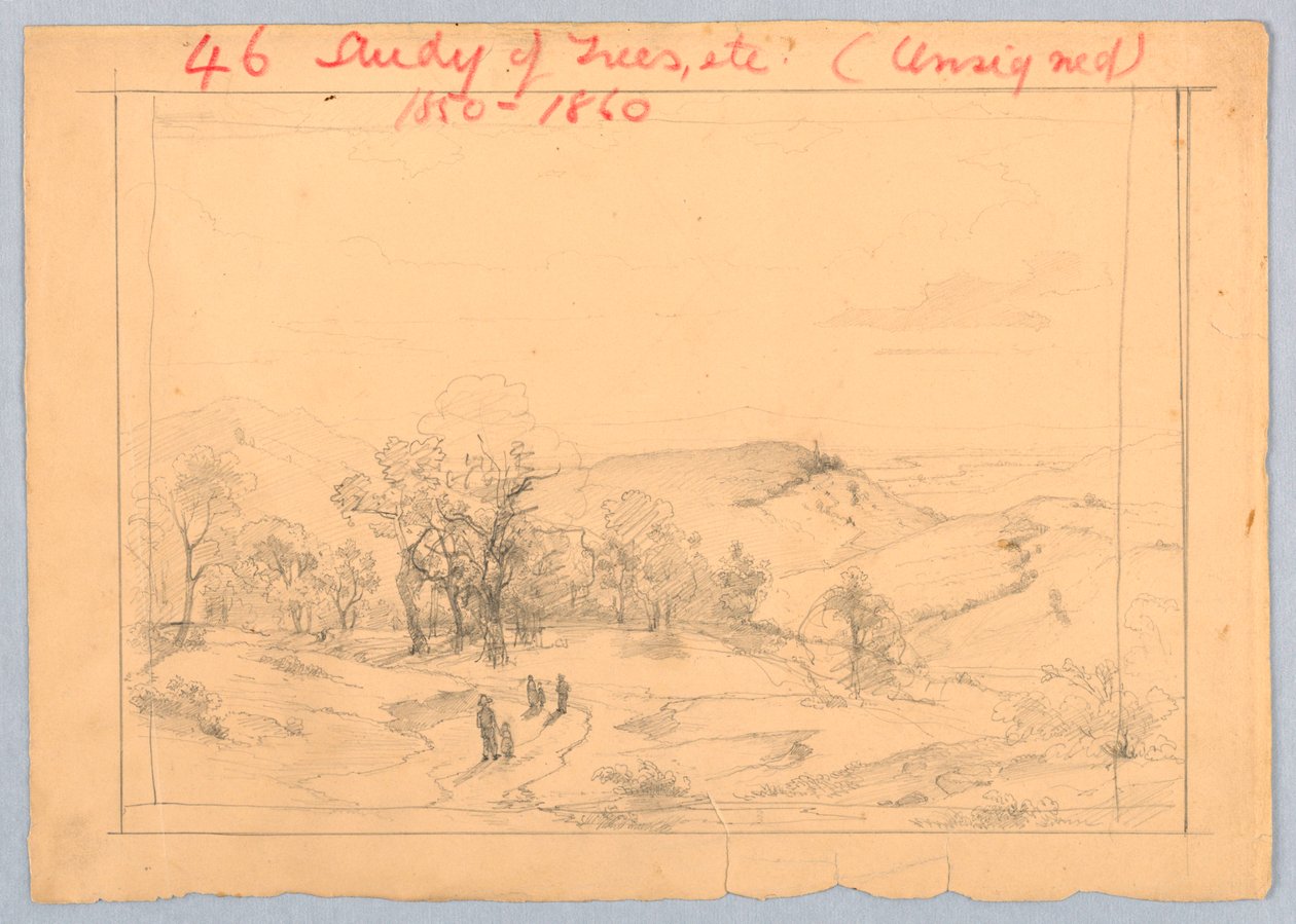 Estudio para paisaje de William Stanley Haseltine