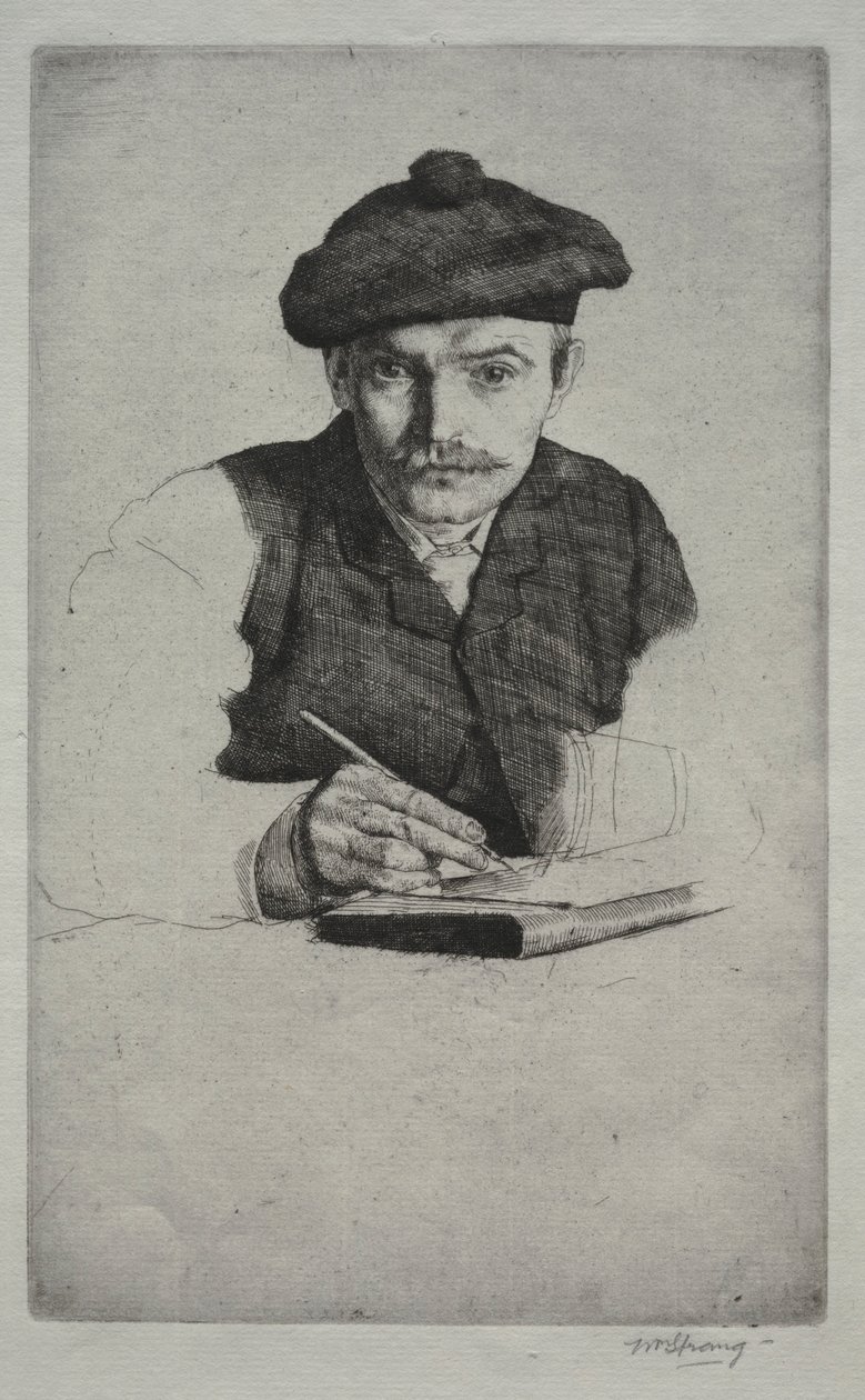 Autorretrato, 1885 de William Strang