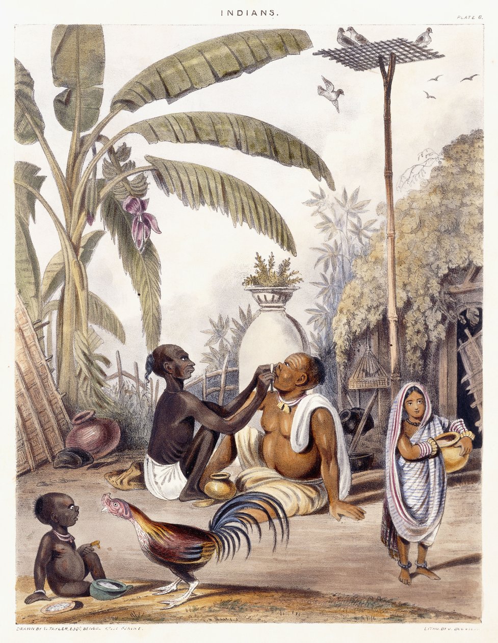El barbero del pueblo, 1842 de William Tayler