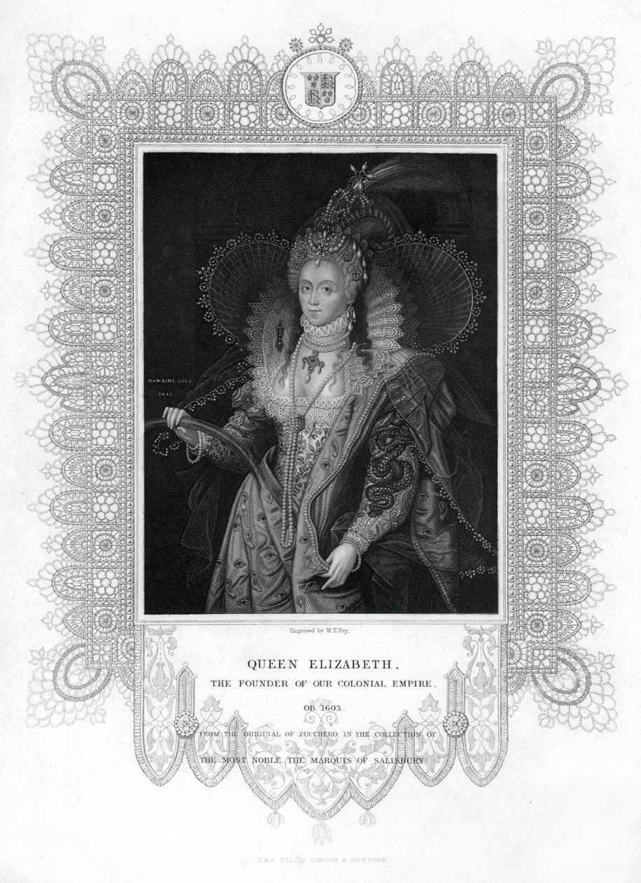 Isabel I de Inglaterra, siglo XIX de William Thomas Fry