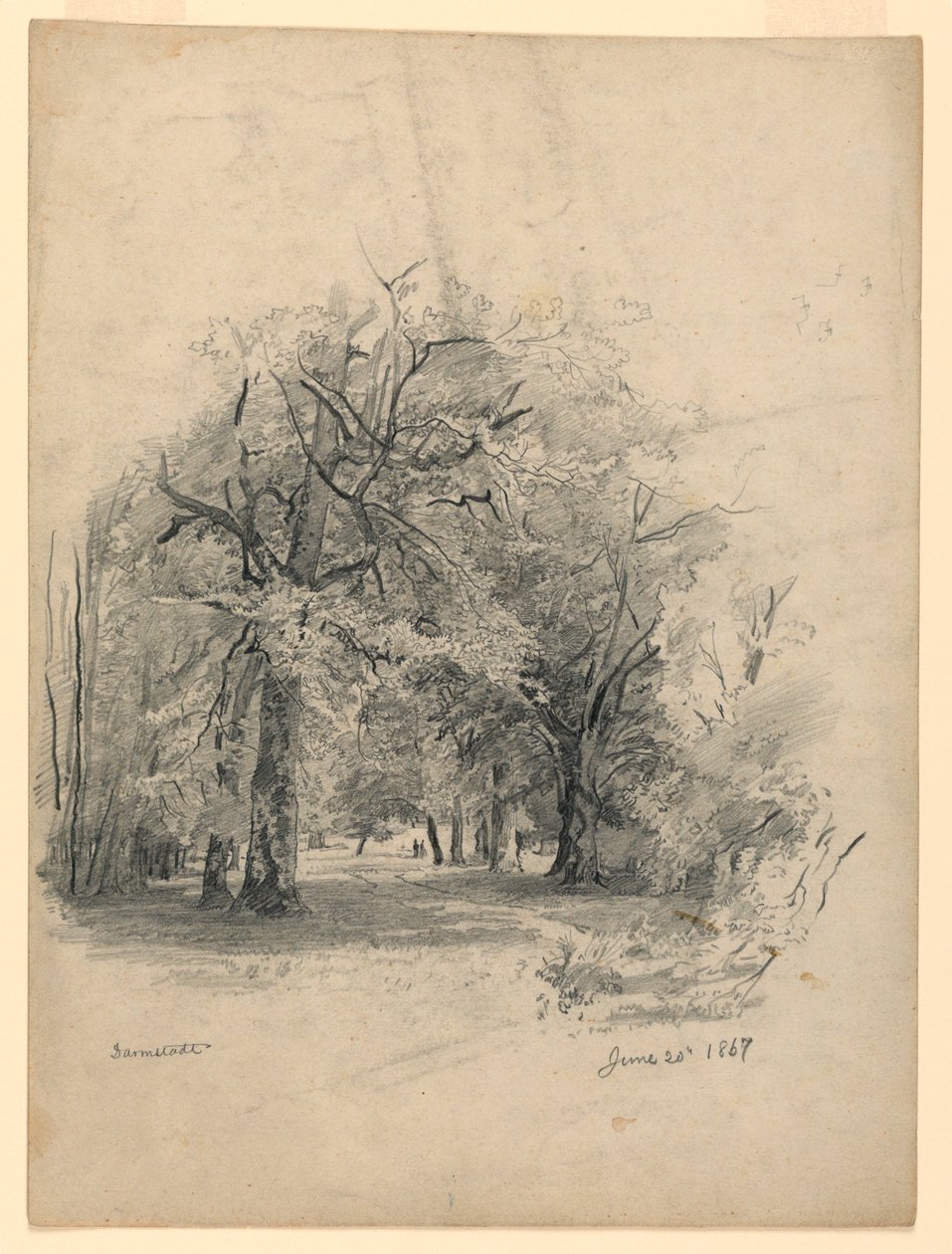 Paisaje, Darmstadt, Alemania de William Trost Richards