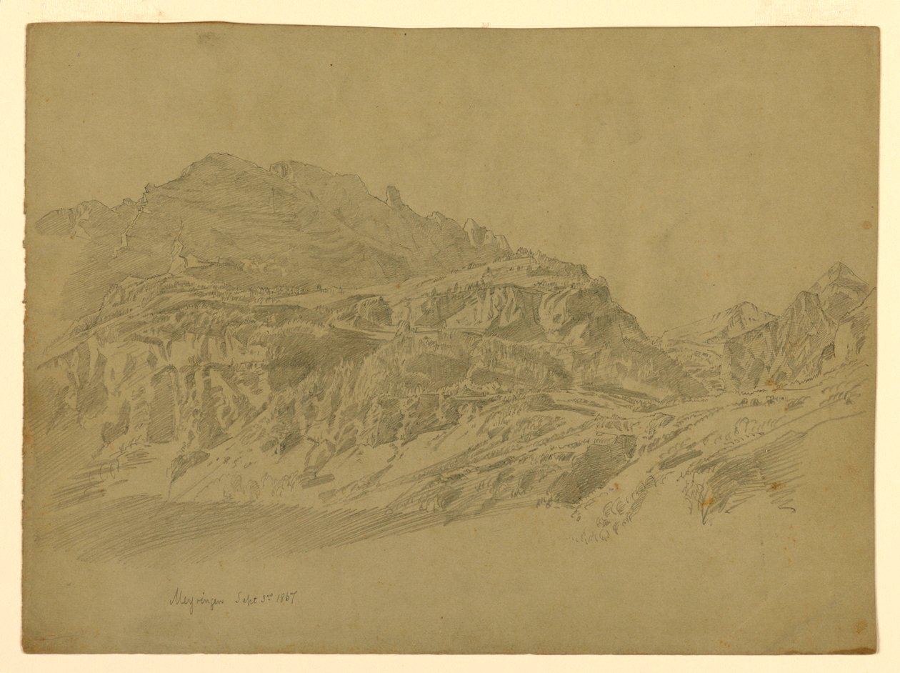 Paisaje, Meiringen, Suiza de William Trost Richards