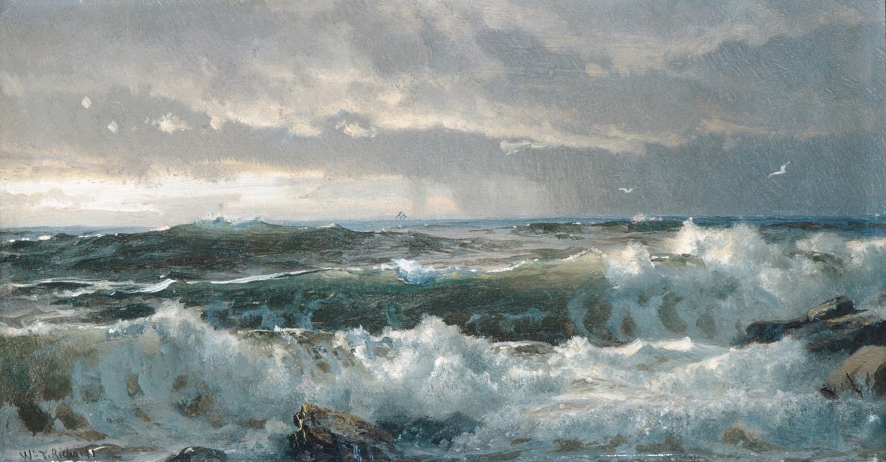 Olas en las rocas de William Trost Richards