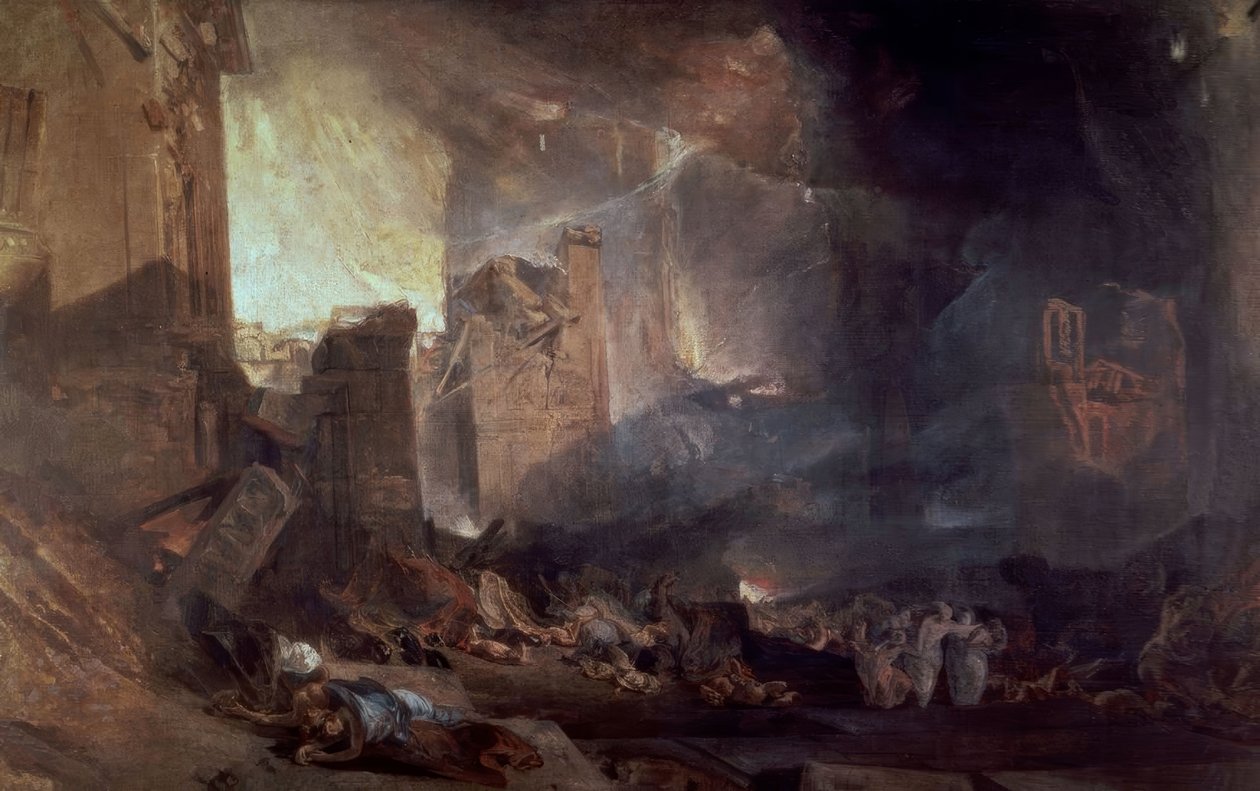 Destrucción de Sodoma (siglo XIX) de Joseph Mallord William Turner