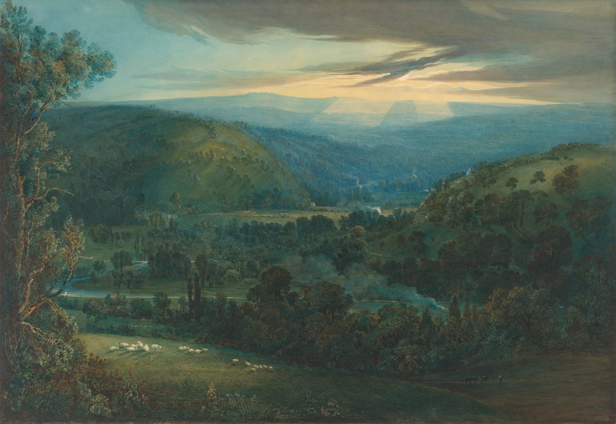 Amanecer en los valles de Devon, 1832 de Joseph Mallord William Turner