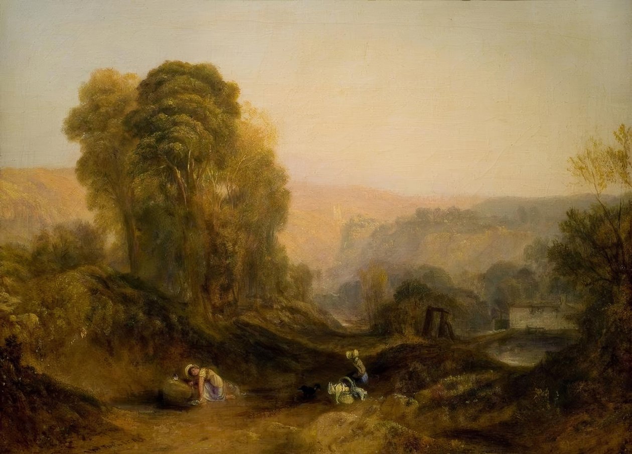 Paisaje en Derbyshire de Joseph Mallord William Turner
