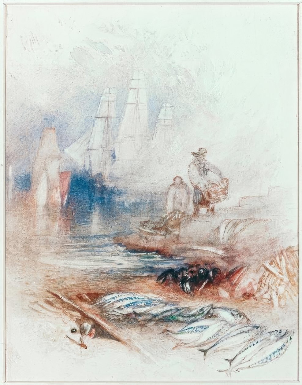 Caballa en la playa de Joseph Mallord William Turner