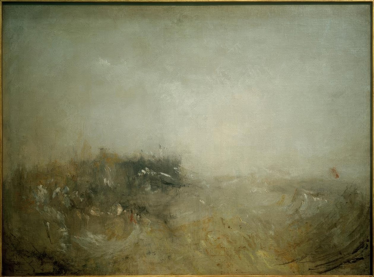 Mar agitado de Joseph Mallord William Turner