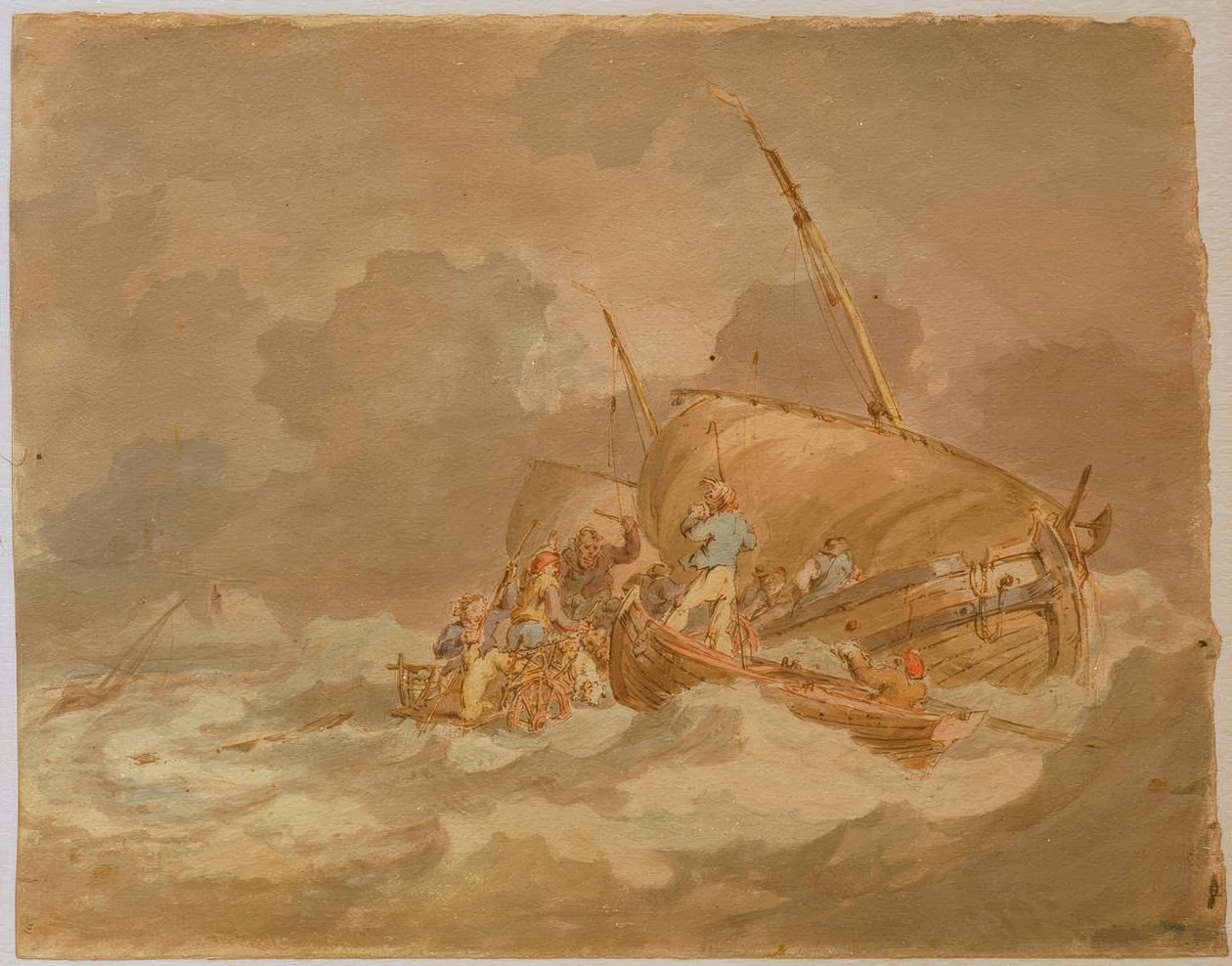 Marineros subiendo cerdos a bordo de Joseph Mallord William Turner