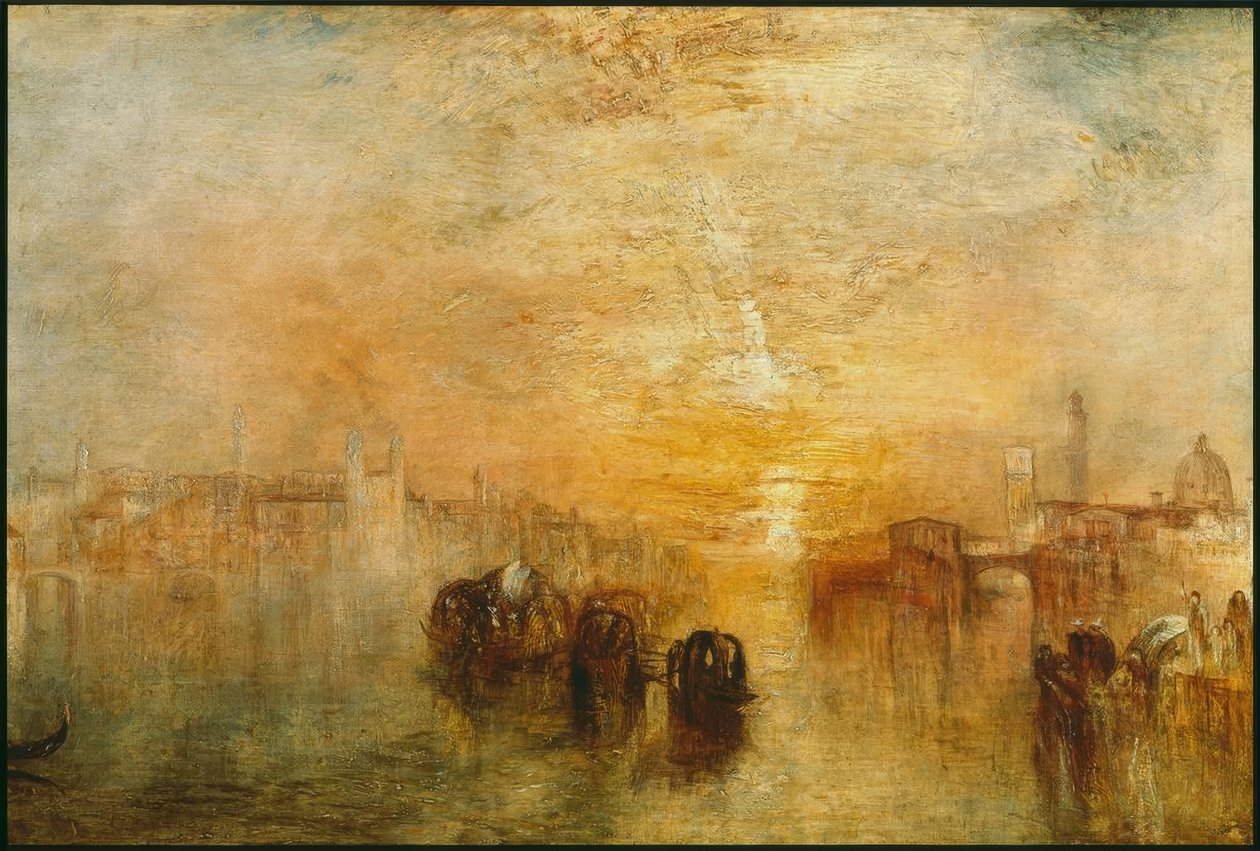 Venecia: yendo al baile (San Martino) de Joseph Mallord William Turner