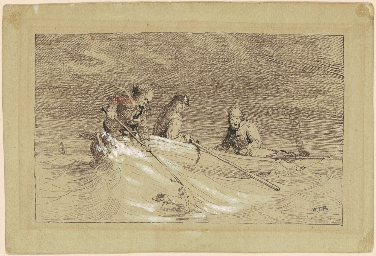 Estudio para "Pesca de Sábalo" de William Tylee Ranney