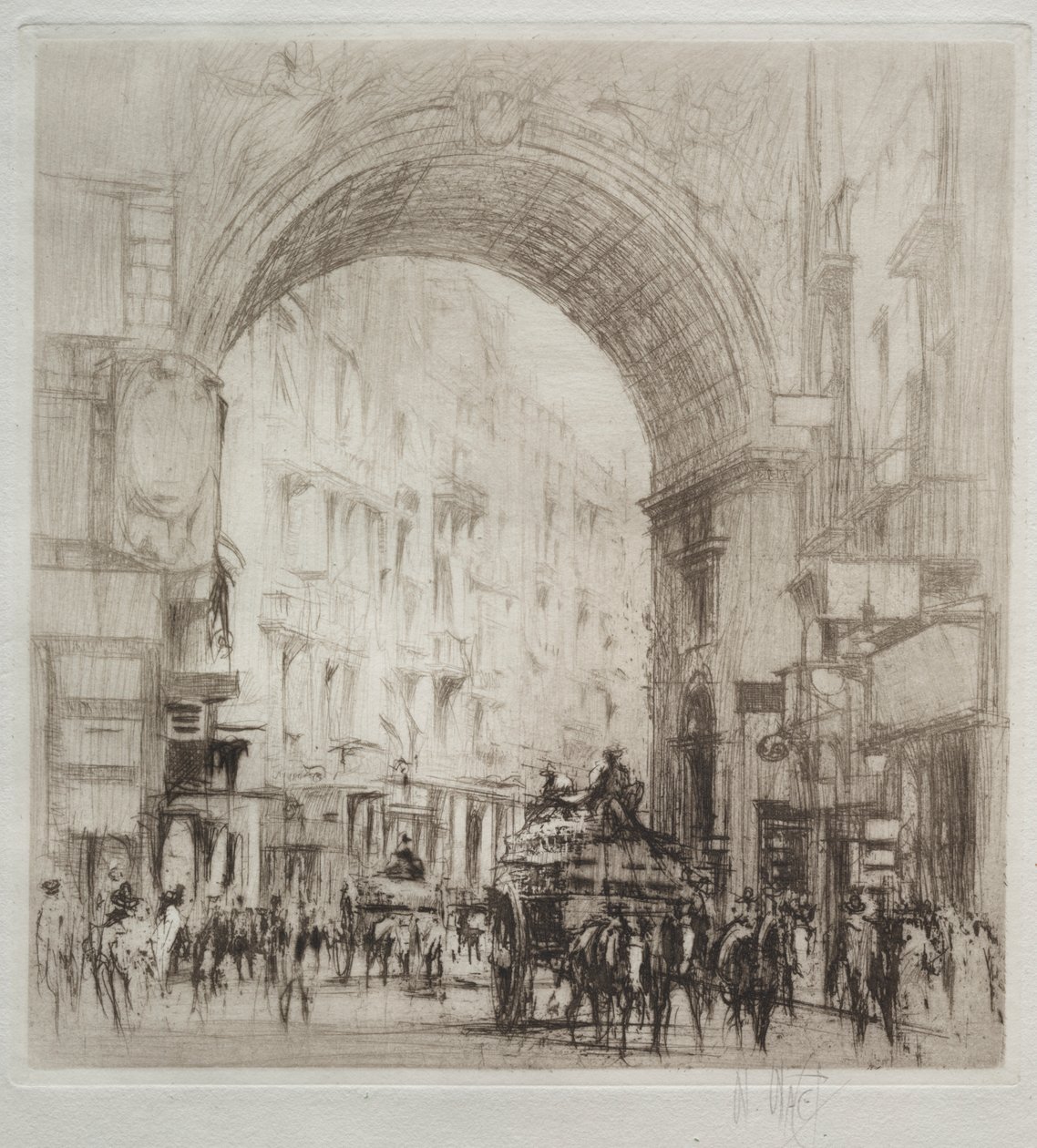 Arco San Carlo, Nápoles de William Walcot