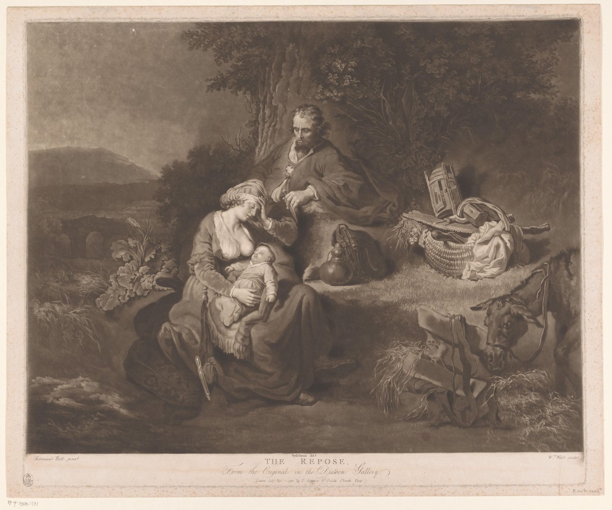 Descanso en la Huida a Egipto de William Ward