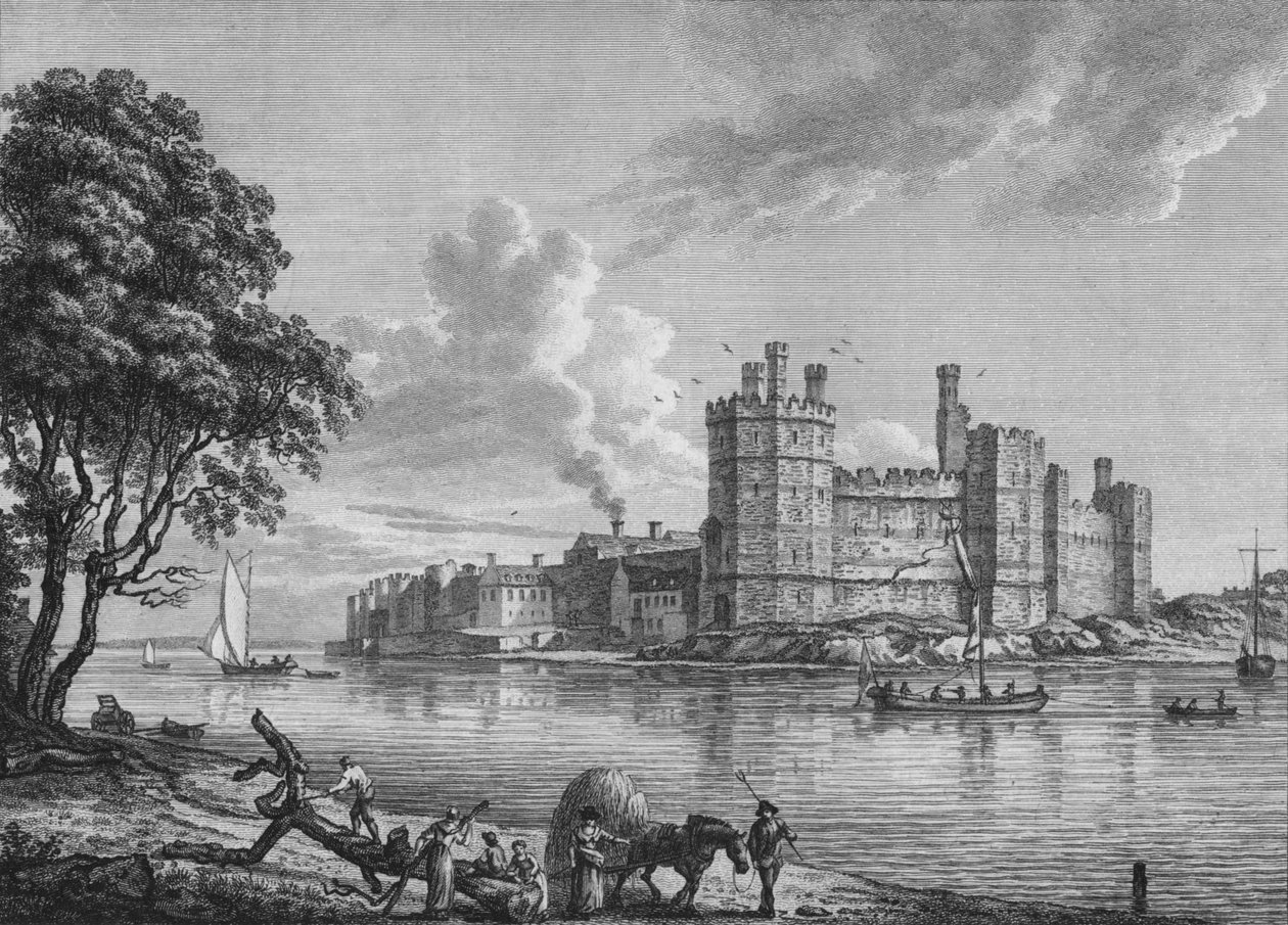 Castillo de Caernarvon, 1778 de William Watts