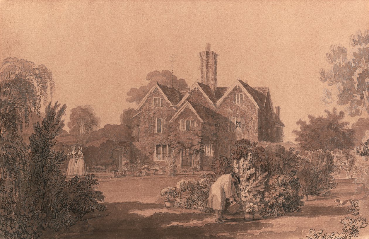 Casa en Remenham, cerca de Henley-on-Thames de William Woollett