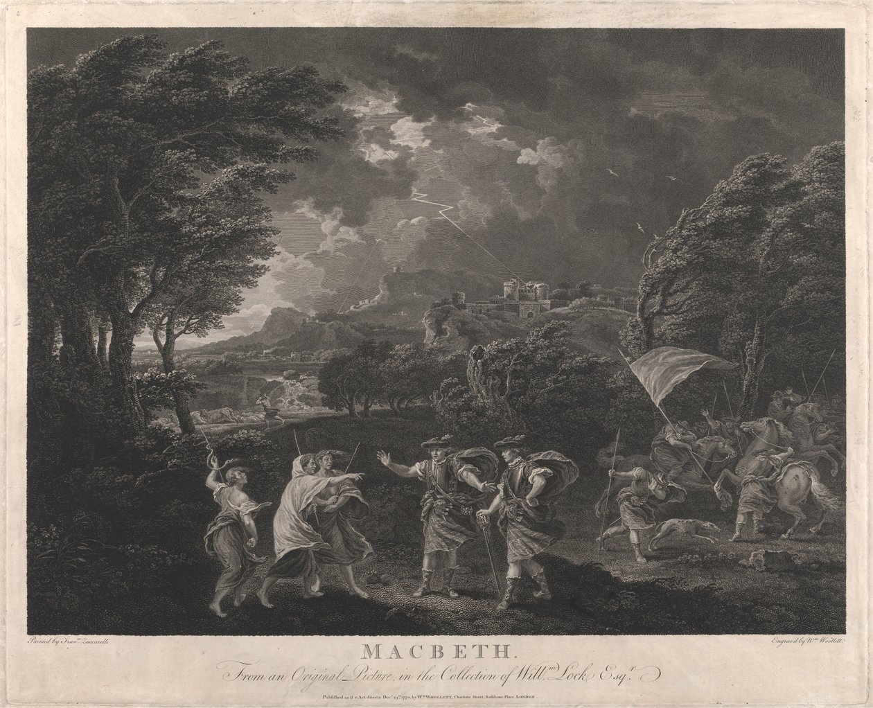 Macbeth y las brujas de William Woollett
