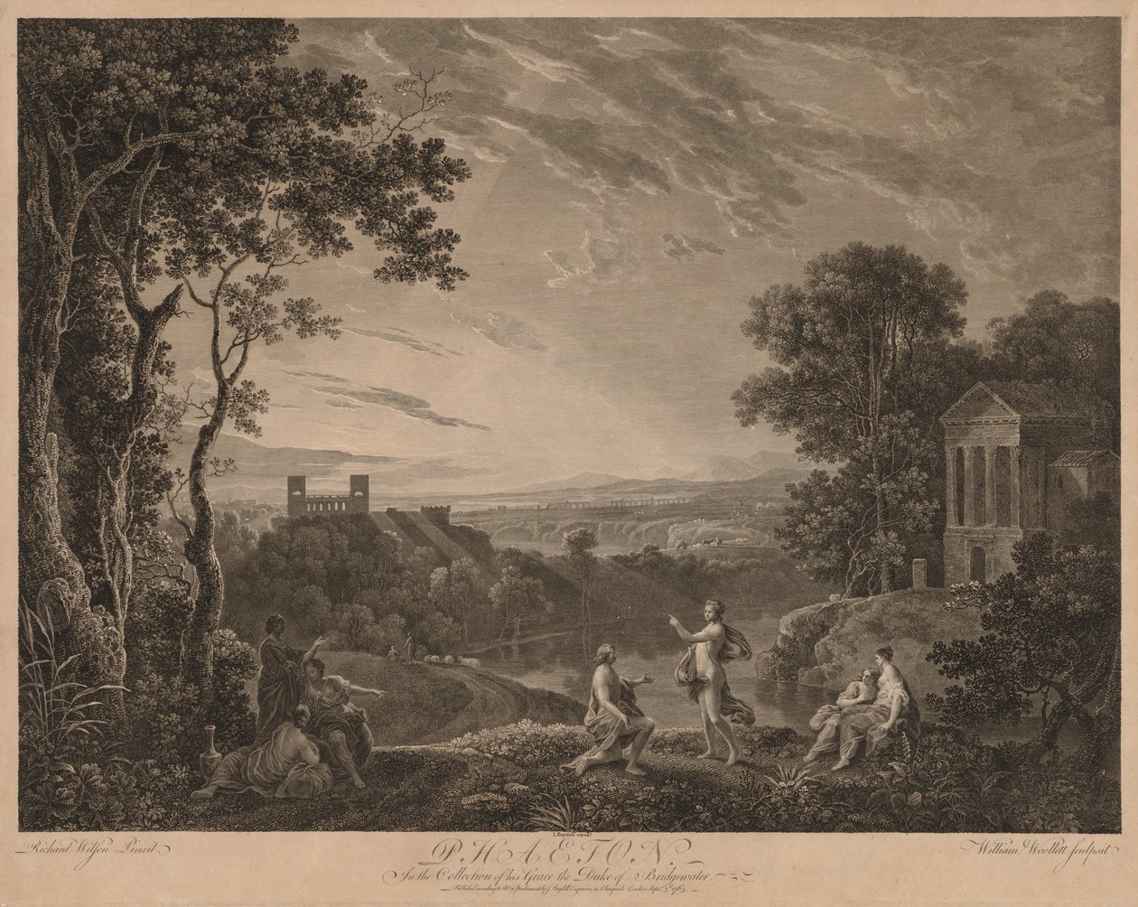 Faetón, 1763 de William Woollett