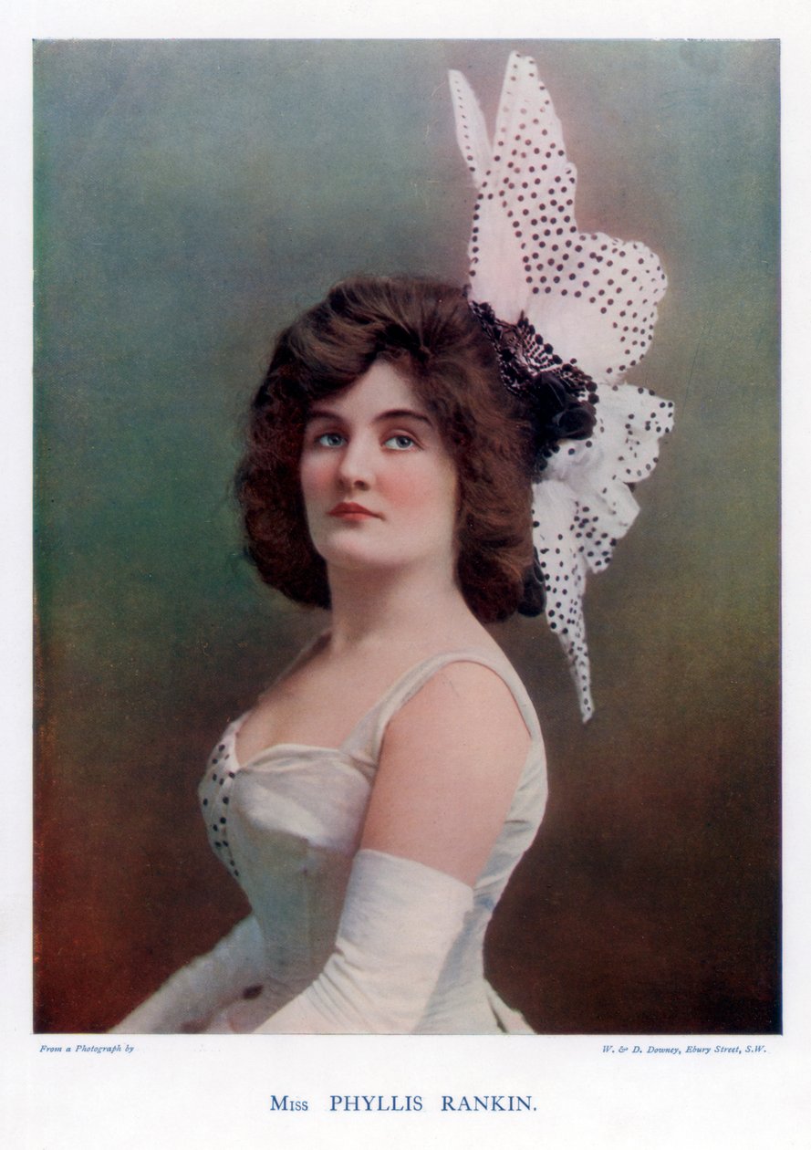 Phyllis Rankin, actriz estadounidense, 1901 de William and Daniel Downey