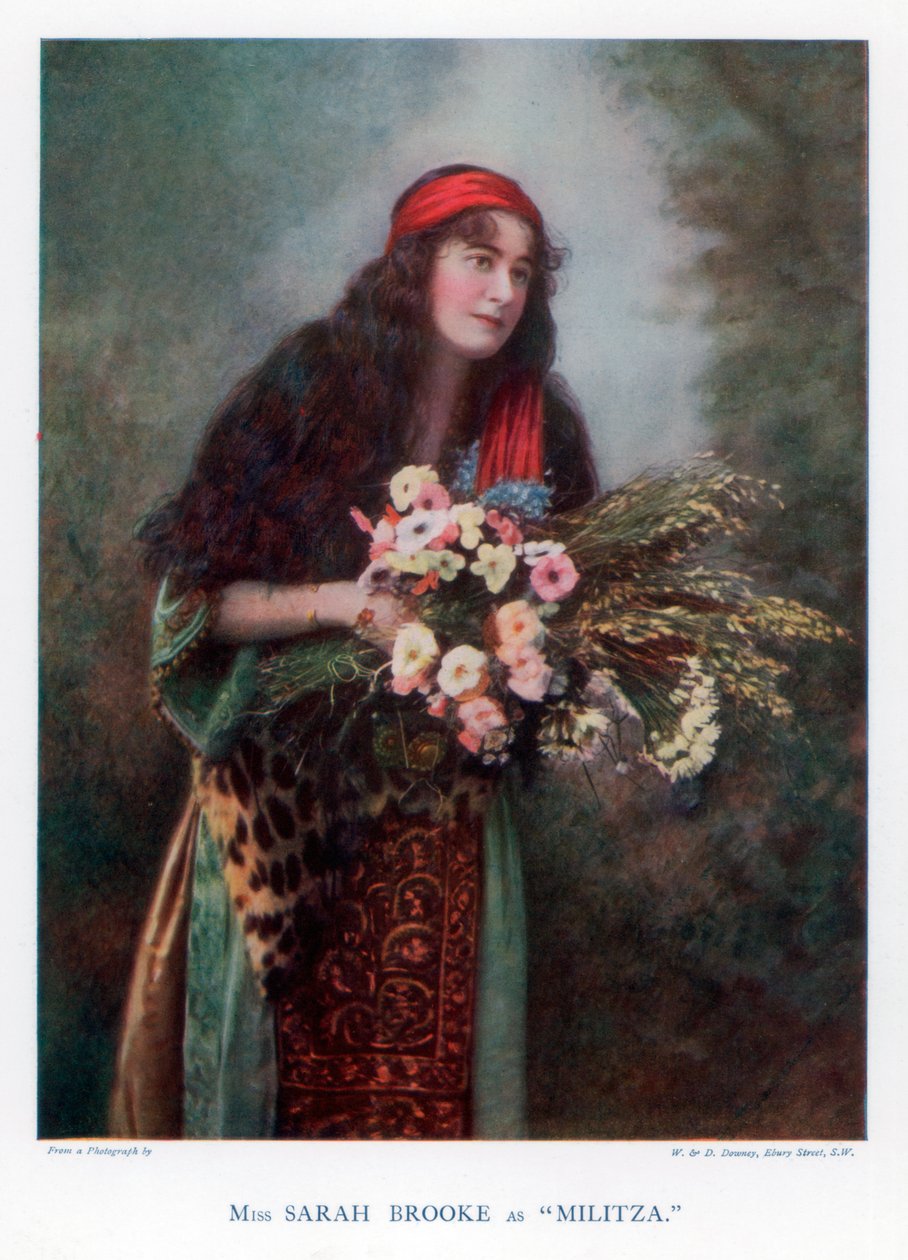 Sarah Brooke, actriz británica, 1901 de William and Daniel Downey