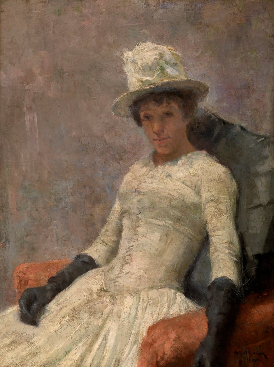 Estefanía de blanco de William van Strydonck