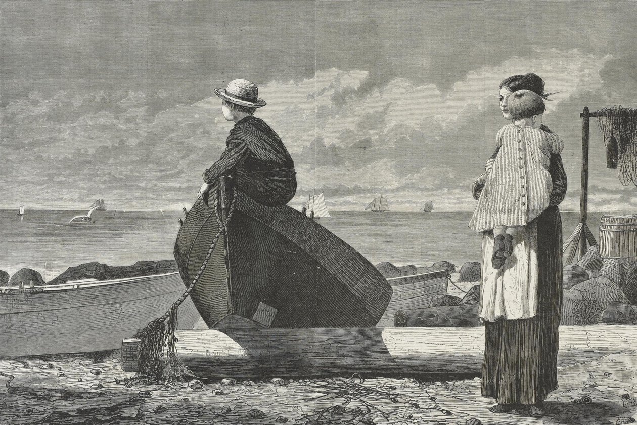 ¡Papá viene! de Winslow Homer