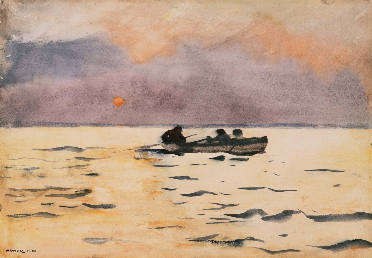 Remando a casa de Winslow Homer