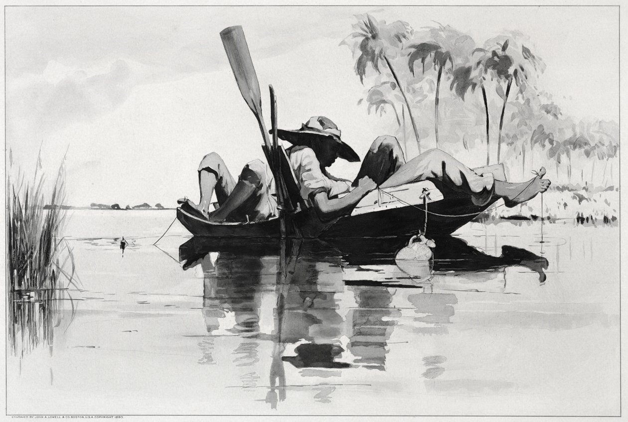 Una fiesta de pesca, 1890 de Winslow Homer