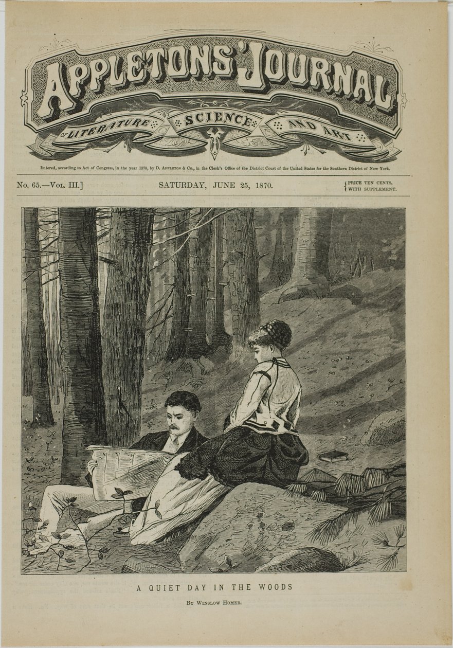 Un día tranquilo en el bosque de Winslow Homer