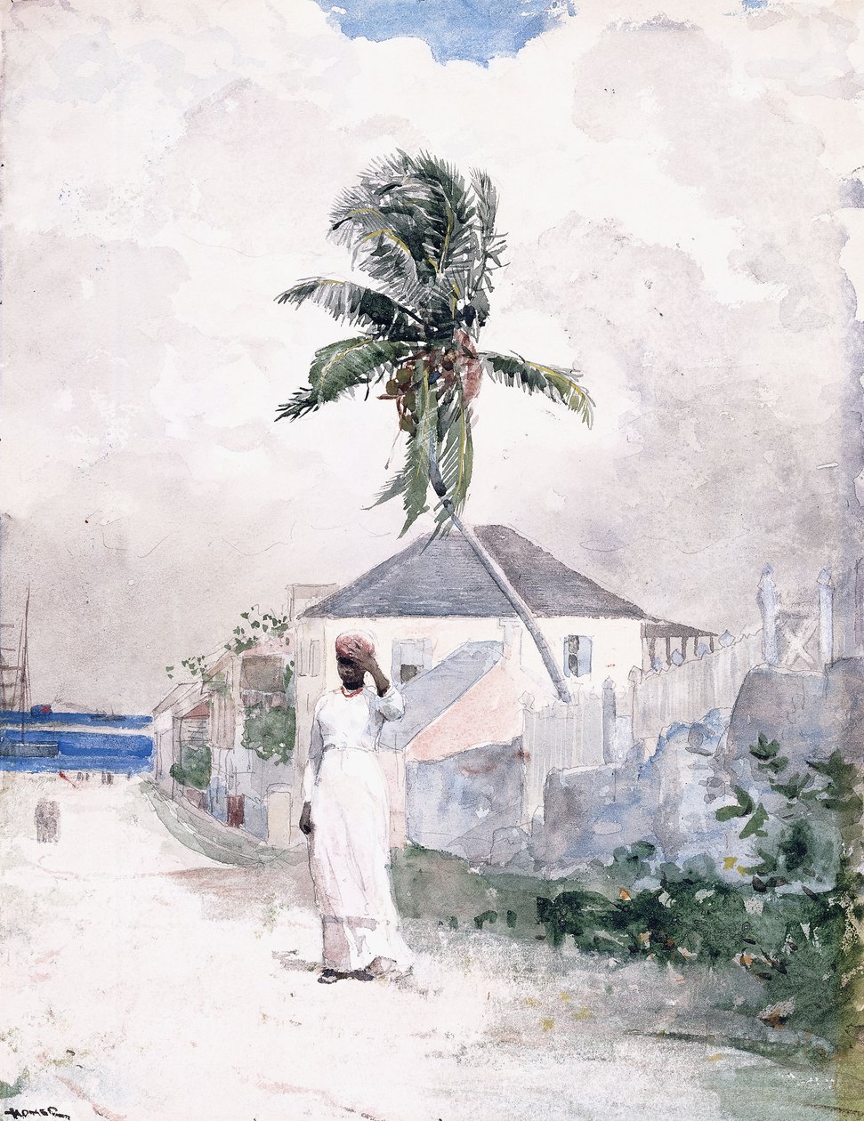 A lo largo del camino, las Bahamas, 1885 de Winslow Homer